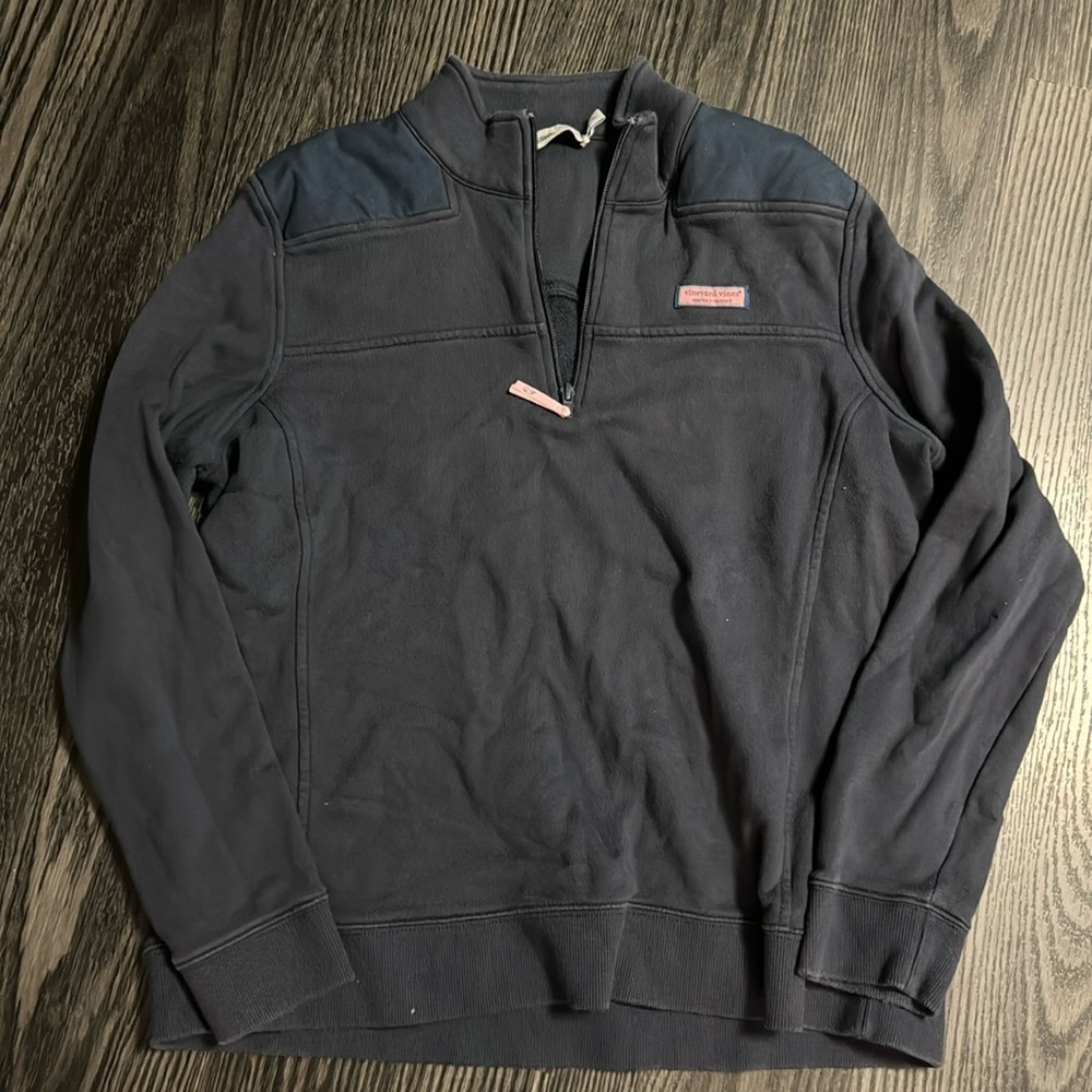 🍍 Vineyard Vines Blue Pullover XL 1/4 Zip Preppy🍍